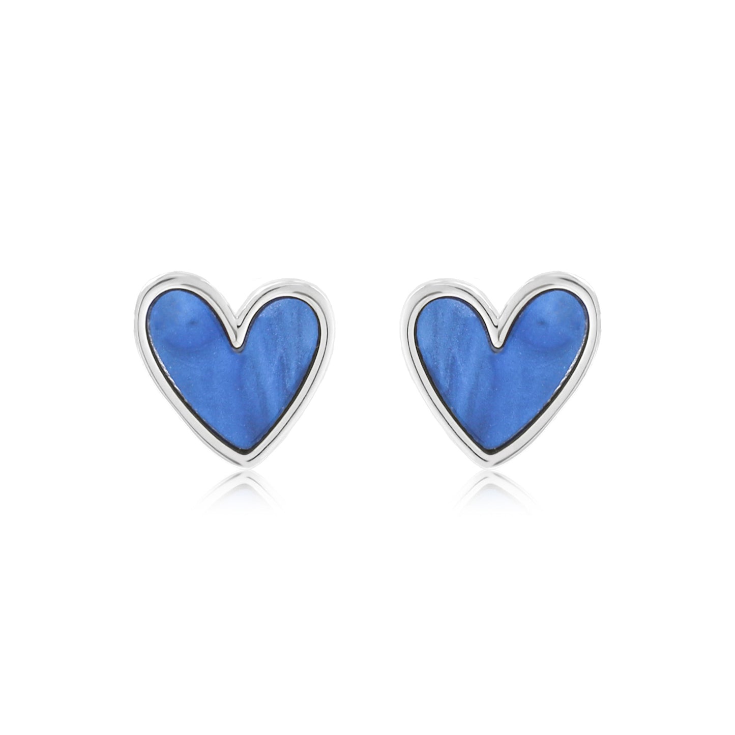 Klein blue love earrings 925 sterling silver fashion commuter earrings niche high-end earrings female temperament summer