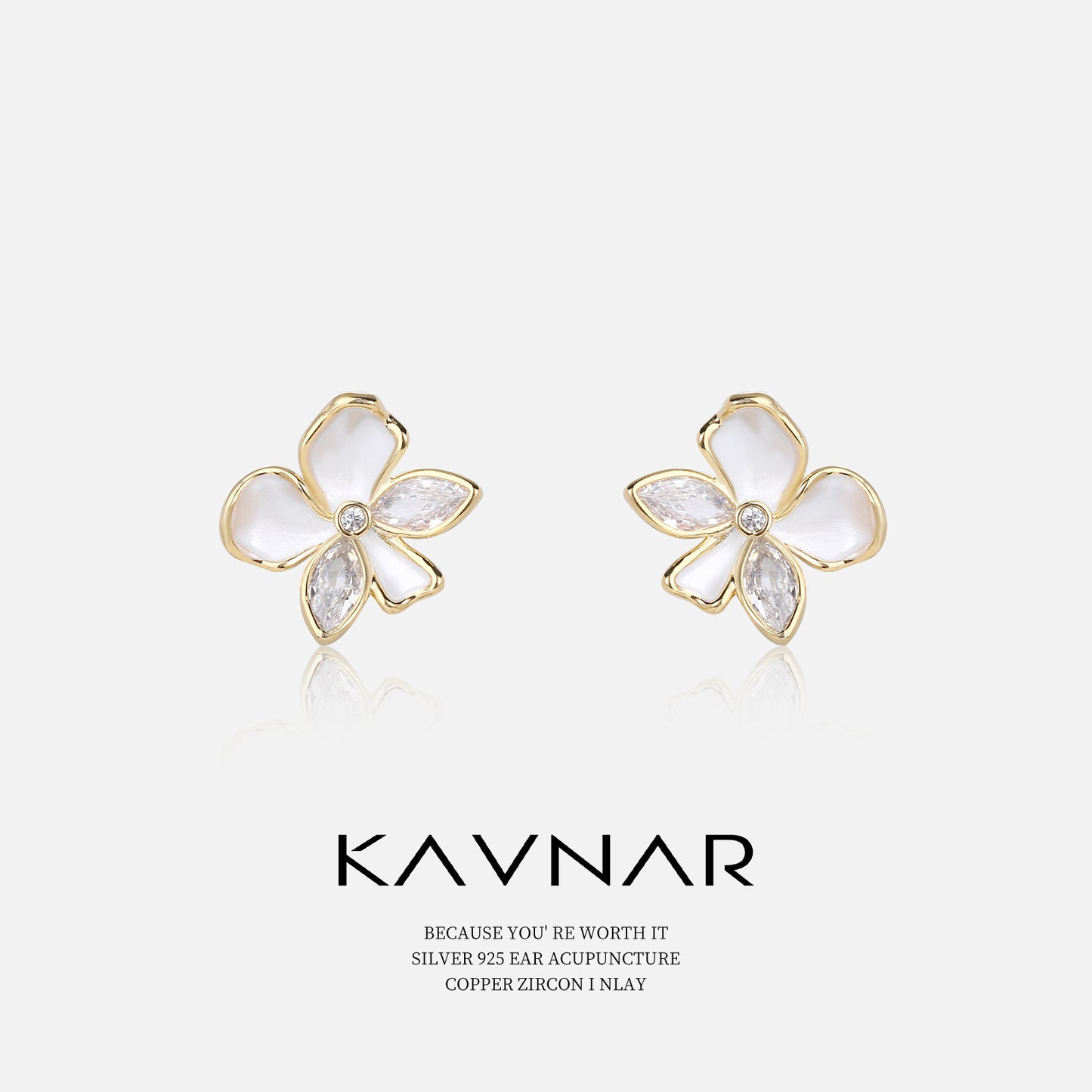 Minimalist Painted Flower Stud Earrings Korean and Japanese Exquisite Fashion Temperament Earrings 925 Sterling Silver Needle Earrings Light Luxury High-End