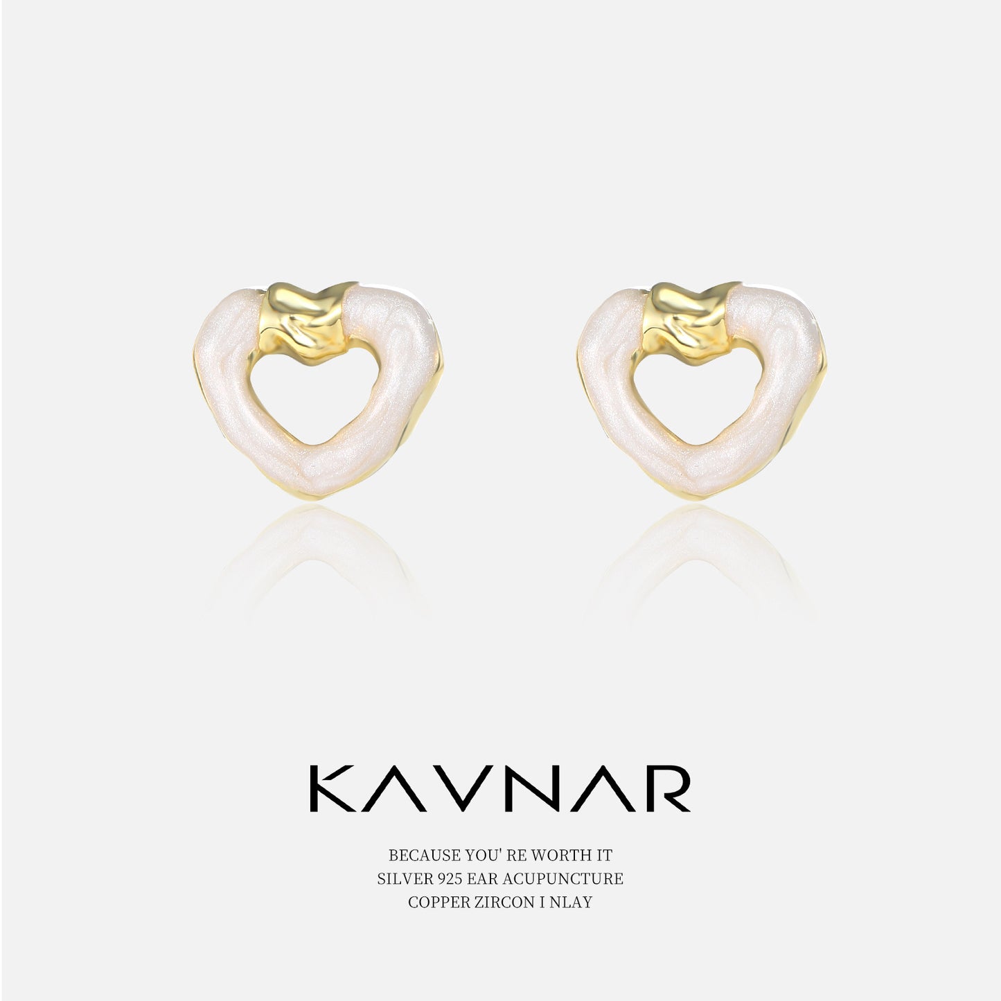 Irregular glitter drop oil love earrings 925 silver needle fashion temperament earrings niche high-end women's earrings