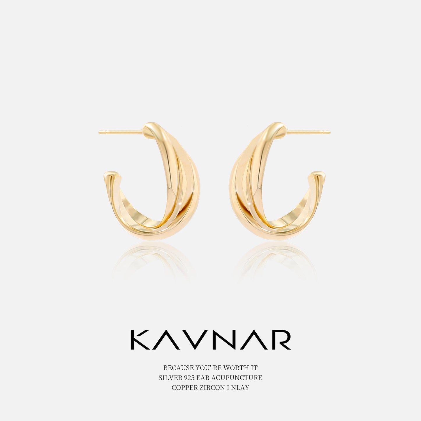 Simple Metal Earrings 925 Sterling Silver High-end Sense Niche Twist Fashion Earrings Light Luxury Niche Earrings Women's Silver Pin