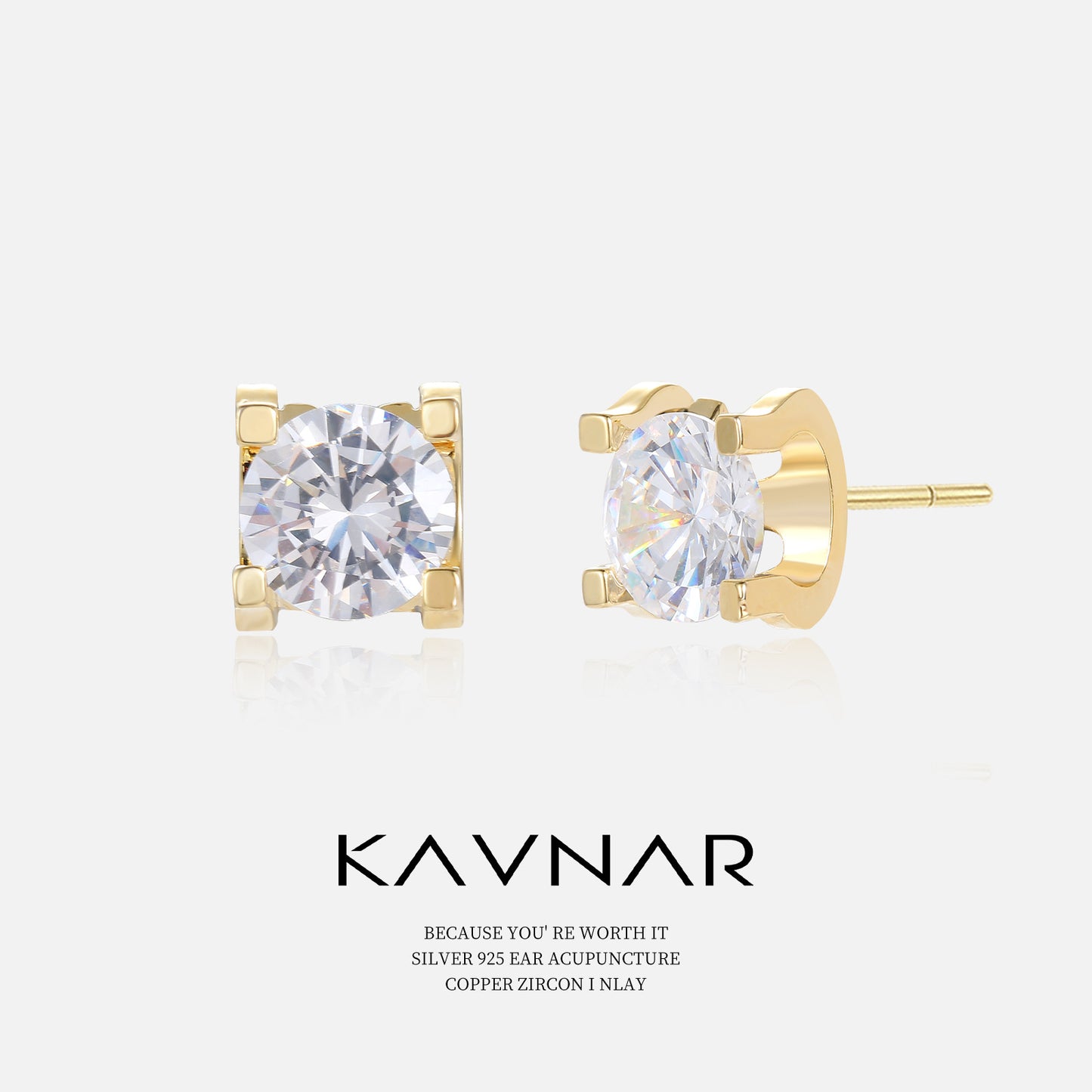Minimalist Light Luxury Style 3A Large Zircon Earrings 925 Silver Needle Fashionable Elegant Earrings Niche High-end Earrings for Women